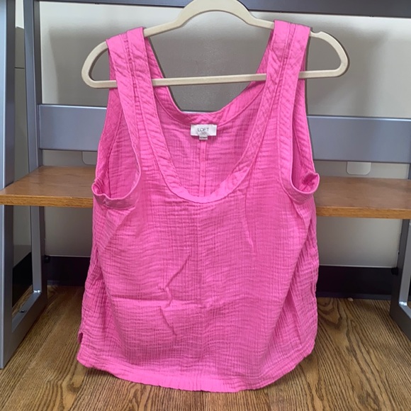 Pink LOFT Sleeveless Top. XL. - Picture 3 of 4